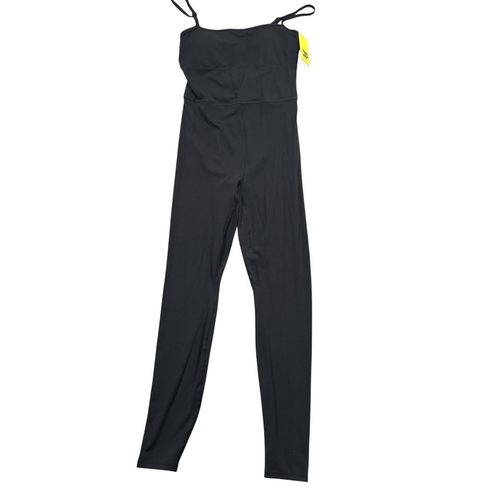 All in Motion Unitard Women S Black Adjustable Strap Cutout Back Active Jumpsuit